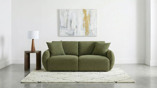 Elysia Green Upholstered Modular Loveseat