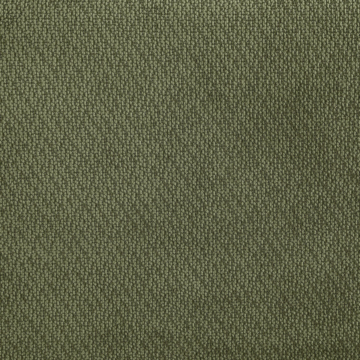Elysia Green chenille loveseat fabric close-up, tightly woven olive green texture