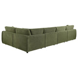 Elysia Green 5-piece Chenille Upholstered Modular Sectional Sofa from Coaster - Luna Furniture