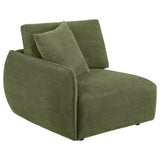 Elysia Green 5-piece Chenille Upholstered Modular Sectional Sofa from Coaster - Luna Furniture