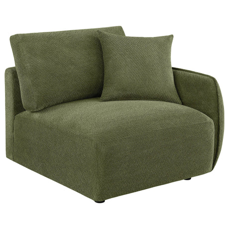 Elysia Green 5-piece Chenille Upholstered Modular Sectional Sofa from Coaster - Luna Furniture