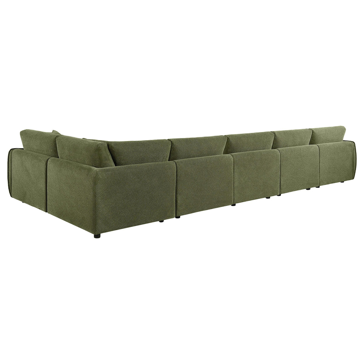 Elysia Green 6-Piece Chenille Modular Sectional Furniture from Coaster - Luna Furniture