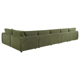 Elysia Green 6-Piece Chenille Modular Sectional Furniture from Coaster - Luna Furniture