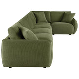 Elysia Green 6-Piece Chenille Modular Sectional Furniture from Coaster - Luna Furniture