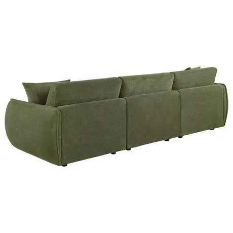 Elysia Green Chenille Upholstered Modular Lounge Sofa from Coaster - Luna Furniture