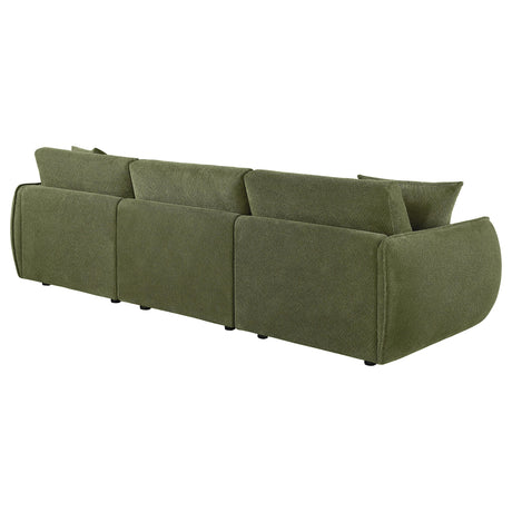 Elysia Green Chenille Upholstered Modular Lounge Sofa from Coaster - Luna Furniture