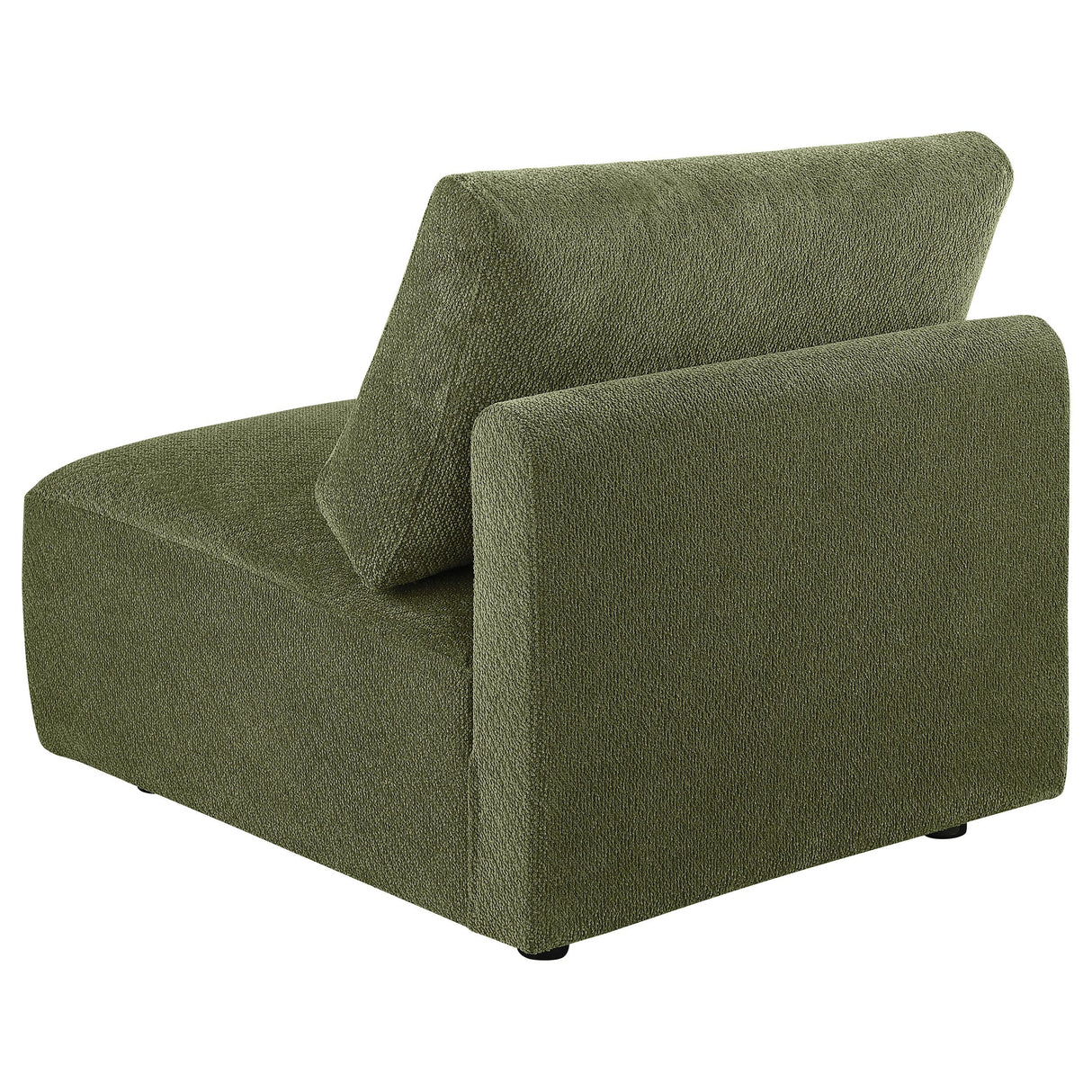 Elysia Green Chenille Upholstered Modular Armless Chair from Coaster - Luna Furniture