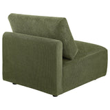 Elysia Green Chenille Upholstered Modular Armless Chair from Coaster - Luna Furniture