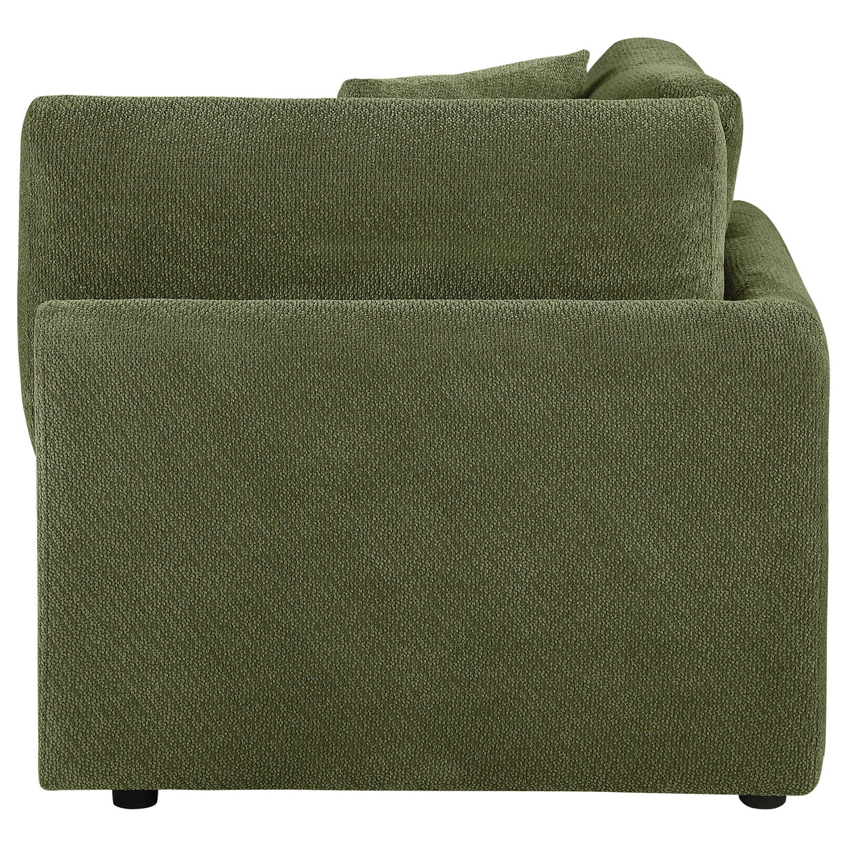 Elysia Green Chenille Upholstered Modular Corner Chair from Coaster - Luna Furniture