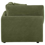 Elysia Green Chenille Upholstered Modular Corner Chair from Coaster - Luna Furniture
