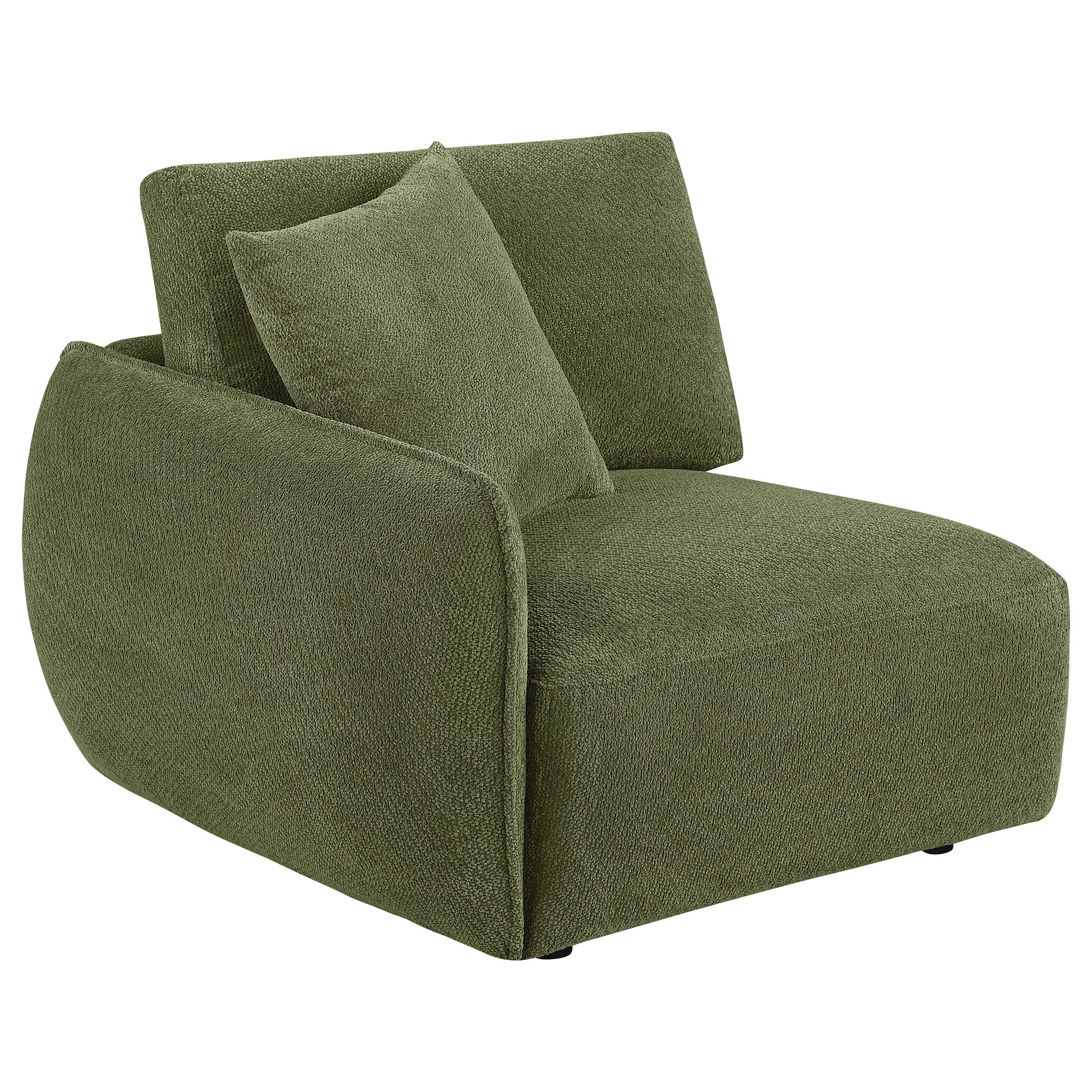 Coaster Elysia Green Chenille Upholstered Modular LAF Chair – Luna
