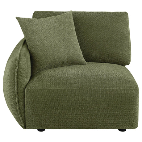 Elysia Green Chenille Upholstered Modular LAF Chair from Coaster - Luna Furniture