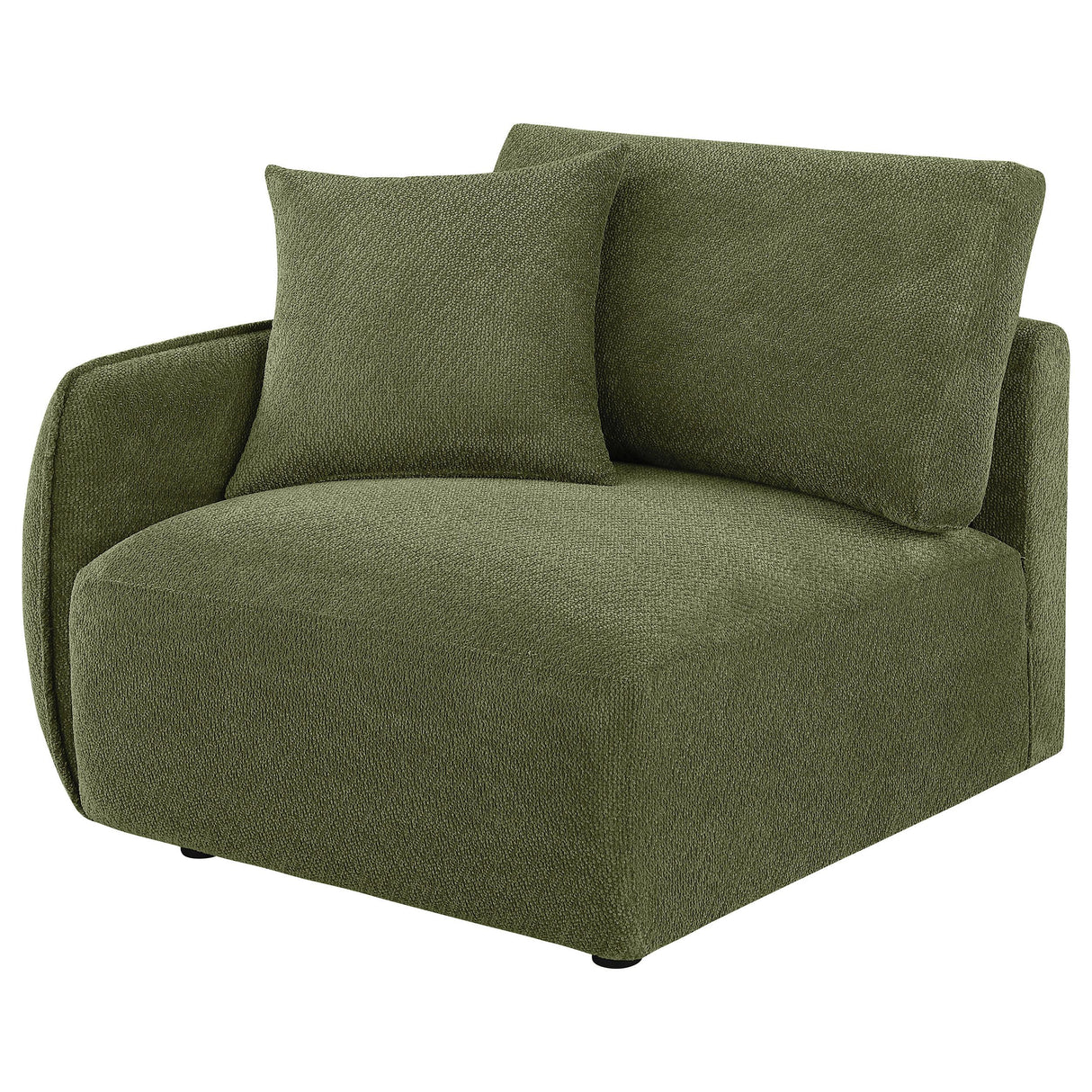 Elysia Green Chenille Upholstered Modular LAF Chair from Coaster - Luna Furniture