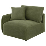 Elysia Green Chenille Upholstered Modular LAF Chair from Coaster - Luna Furniture