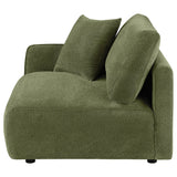 Elysia Green Chenille Upholstered Modular LAF Chair from Coaster - Luna Furniture
