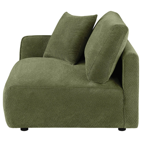 Elysia Green Chenille Upholstered Modular LAF Chair from Coaster - Luna Furniture