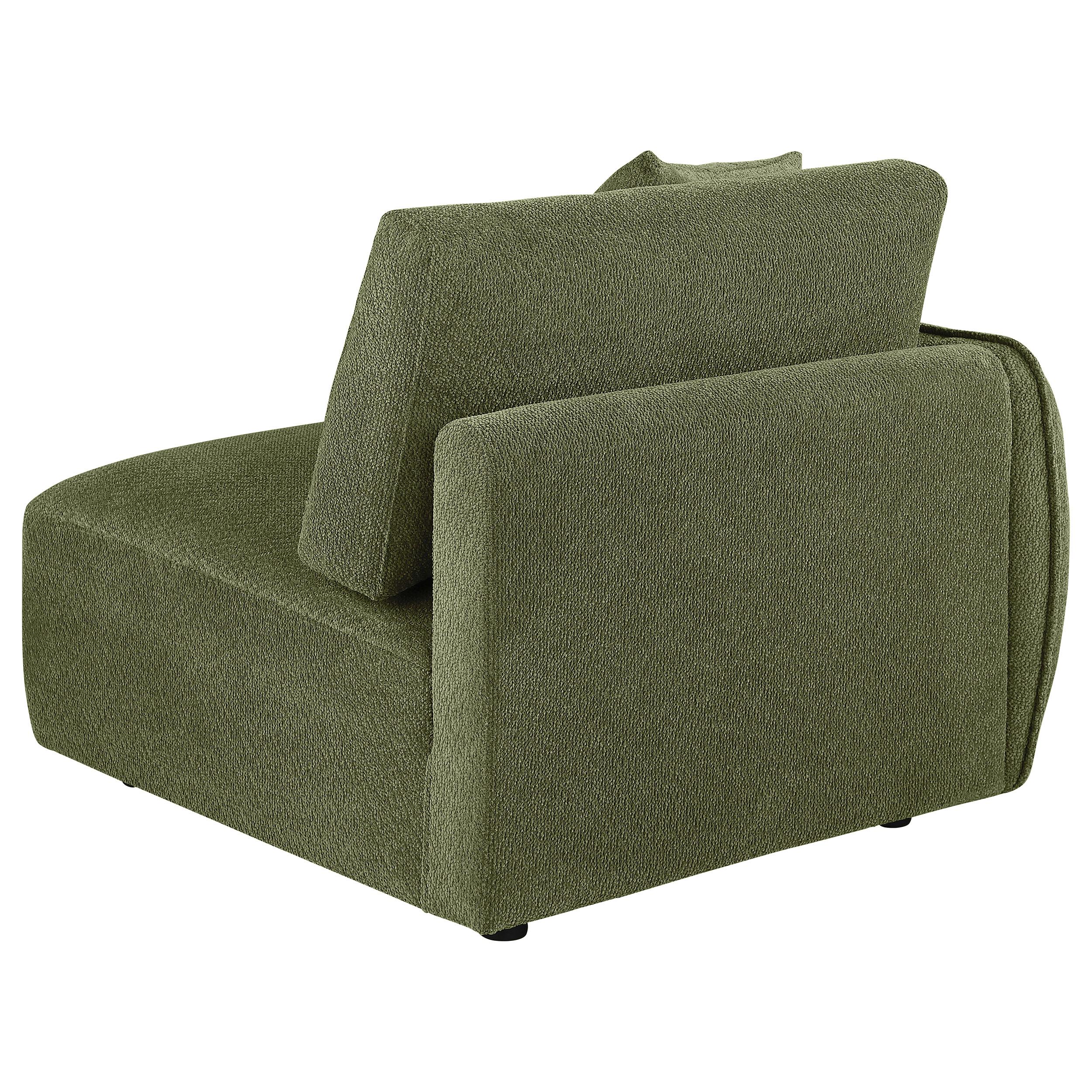 Coaster Elysia Green Chenille Upholstered Modular LAF Chair – Luna