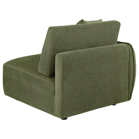 Elysia Green Chenille Upholstered Modular LAF Chair from Coaster - Luna Furniture