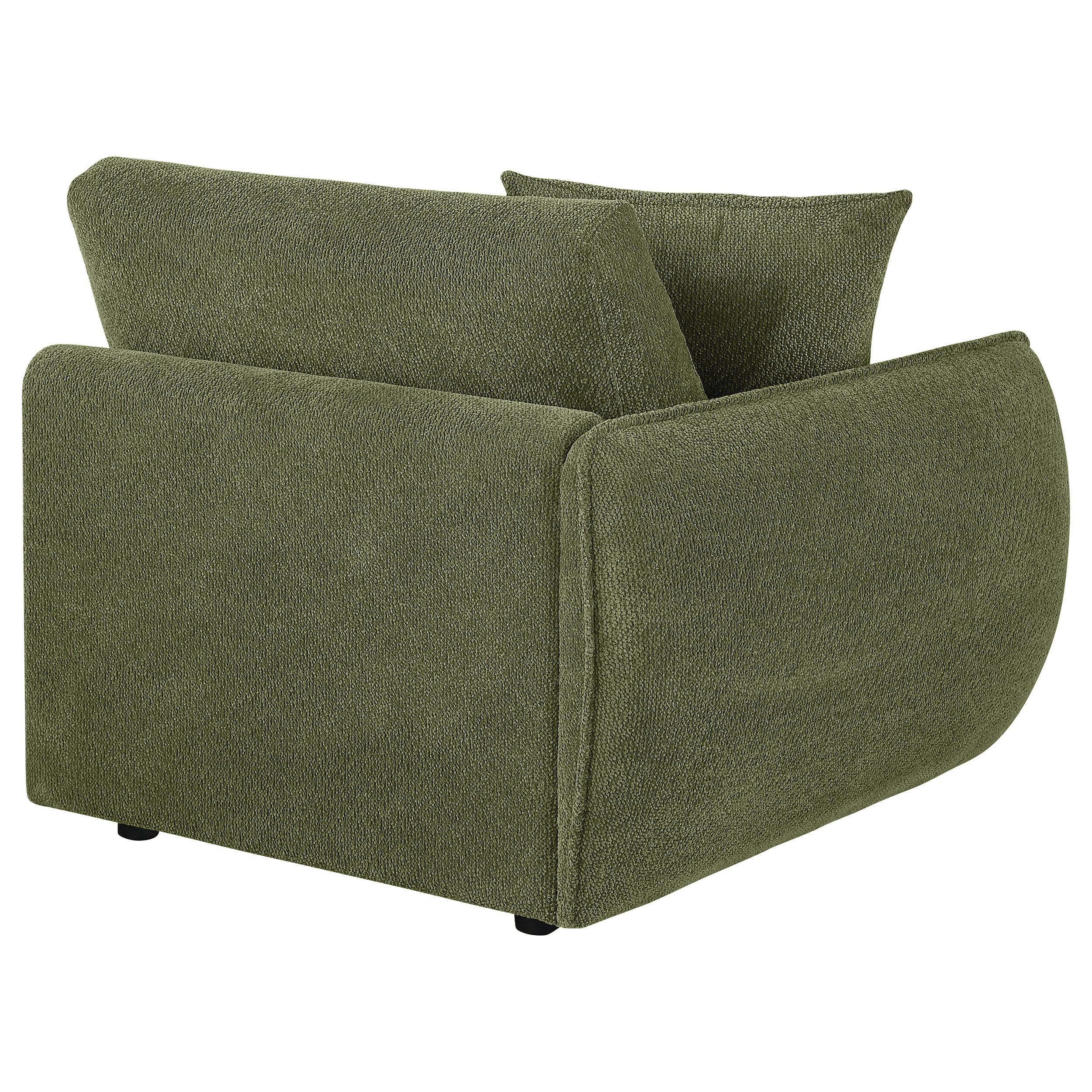 Coaster Elysia Green Chenille Upholstered Modular LAF Chair – Luna