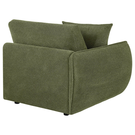 Elysia Green Chenille Upholstered Modular LAF Chair from Coaster - Luna Furniture