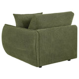 Elysia Green Chenille Upholstered Modular RAF Chair from Coaster - Luna Furniture