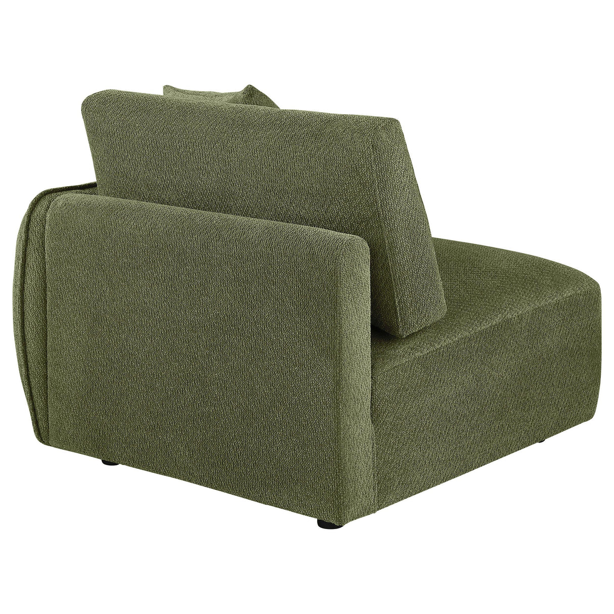 Elysia Green Chenille Upholstered Modular RAF Chair from Coaster - Luna Furniture