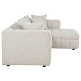 Amara Ivory 2-Piece Upholstered Sectional Sofa from Coaster - Luna Furniture