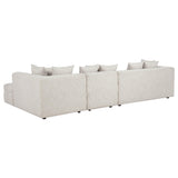 Amara Ivory 4-Piece Upholstered Sectional Sofa from Coaster - Luna Furniture