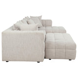 Amara Ivory 4-Piece Upholstered Sectional Sofa from Coaster - Luna Furniture