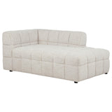 Amara Ivory 4-Piece Upholstered Sectional Sofa from Coaster - Luna Furniture