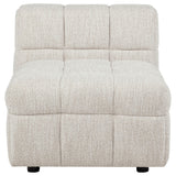 Amara Upholstered Armless Chair from Coaster - Luna Furniture