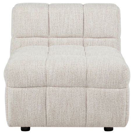 Amara Upholstered Armless Chair from Coaster - Luna Furniture