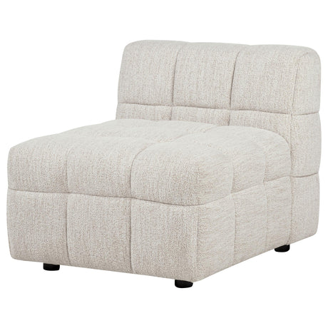 Amara Upholstered Armless Chair from Coaster - Luna Furniture