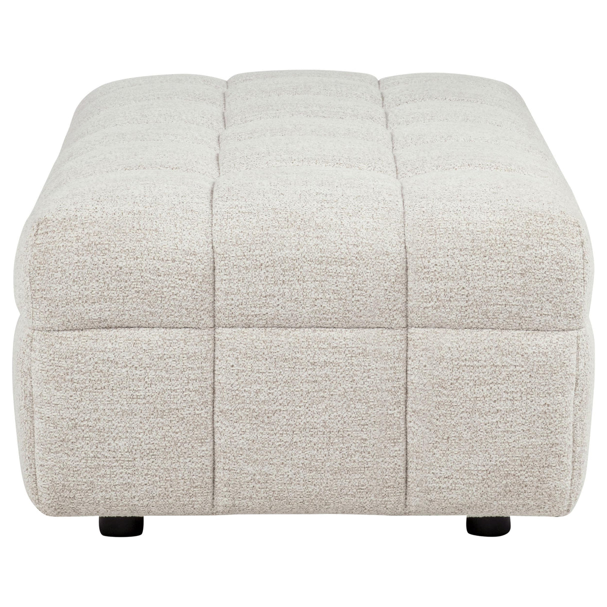 Amara Ivory Upholstered Ottoman from Coaster - Luna Furniture