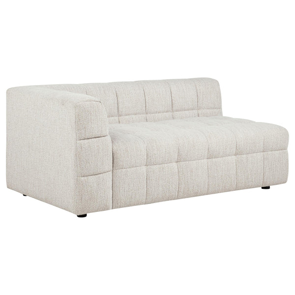 Amara Ivory Upholstered LAF Loveseat