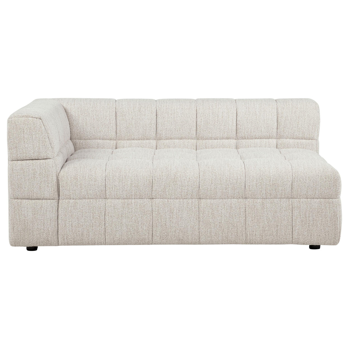 Amara Ivory Upholstered LAF Loveseat from Coaster - Luna Furniture