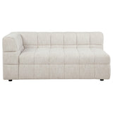 Amara Ivory Upholstered LAF Loveseat from Coaster - Luna Furniture
