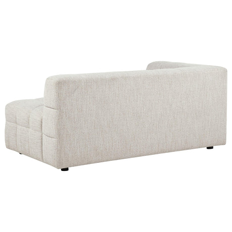 Amara Ivory Upholstered LAF Loveseat from Coaster - Luna Furniture