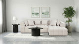 Amara Ivory Upholstered LAF Loveseat from Coaster - Luna Furniture