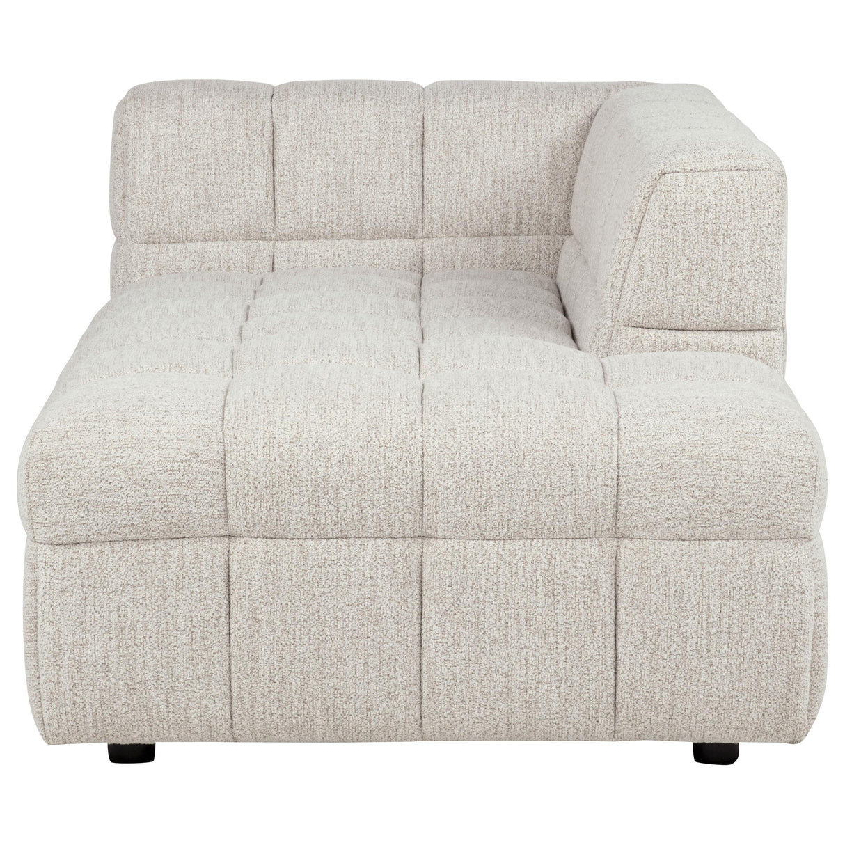 Amara Ivory Upholstered RAF Chaise from Coaster - Luna Furniture