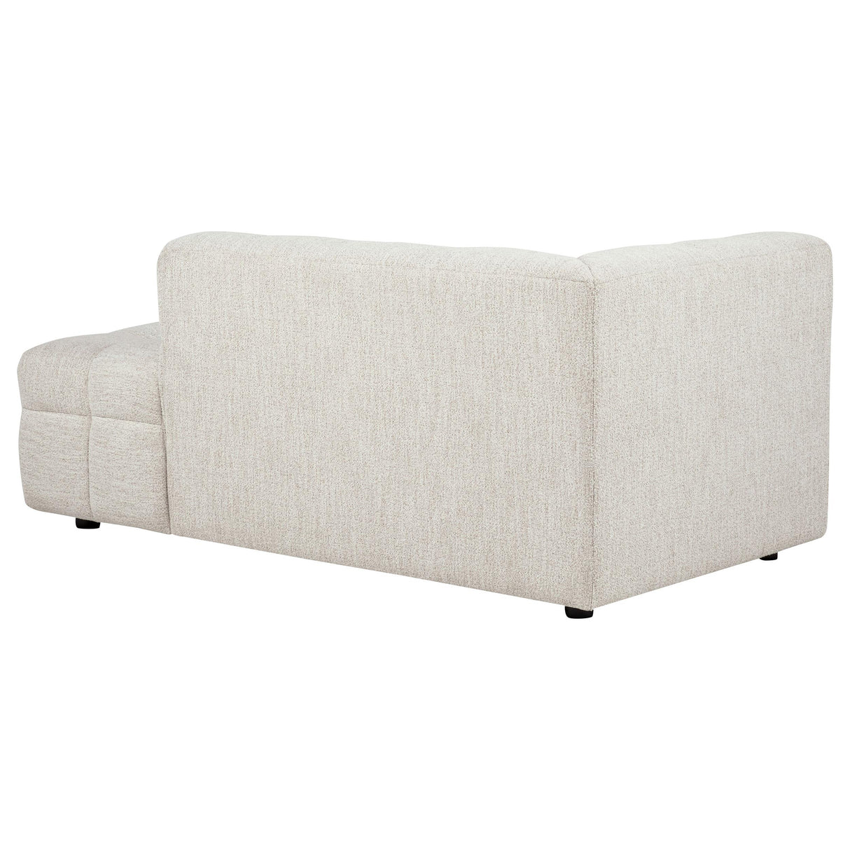 Amara Ivory Upholstered RAF Chaise from Coaster - Luna Furniture