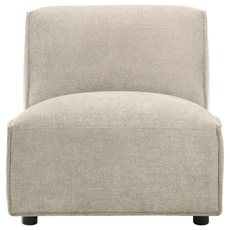 Crane Beige Modular Armless Chair from Coaster - Luna Furniture