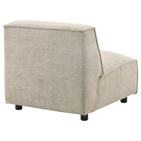 Crane Beige Modular Armless Chair from Coaster - Luna Furniture