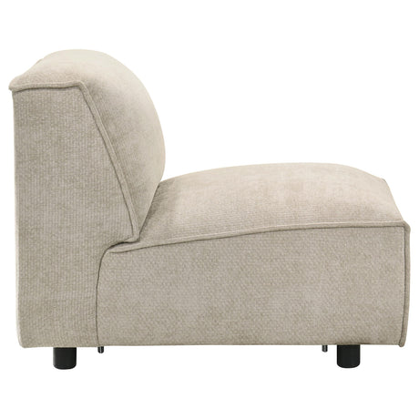 Crane Beige Modular Armless Chair from Coaster - Luna Furniture