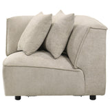 Crane Beige Modular Corner Chair from Coaster - Luna Furniture