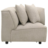 Crane Beige Modular Corner Chair from Coaster - Luna Furniture