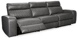 Samperstone Gray 3-Piece Power Reclining Sofa from Ashley Furniture - Luna Furniture