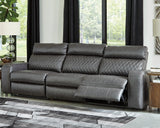 Samperstone Gray 3-Piece Power Reclining Sofa from Ashley Furniture - Luna Furniture