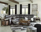 Samperstone Gray 6-Piece Power Reclining Sectional from Ashley Furniture - Luna Furniture