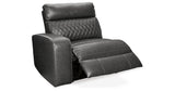Samperstone Gray 2-Piece Power Reclining Sectional Loveseat from Ashley Furniture - Luna Furniture